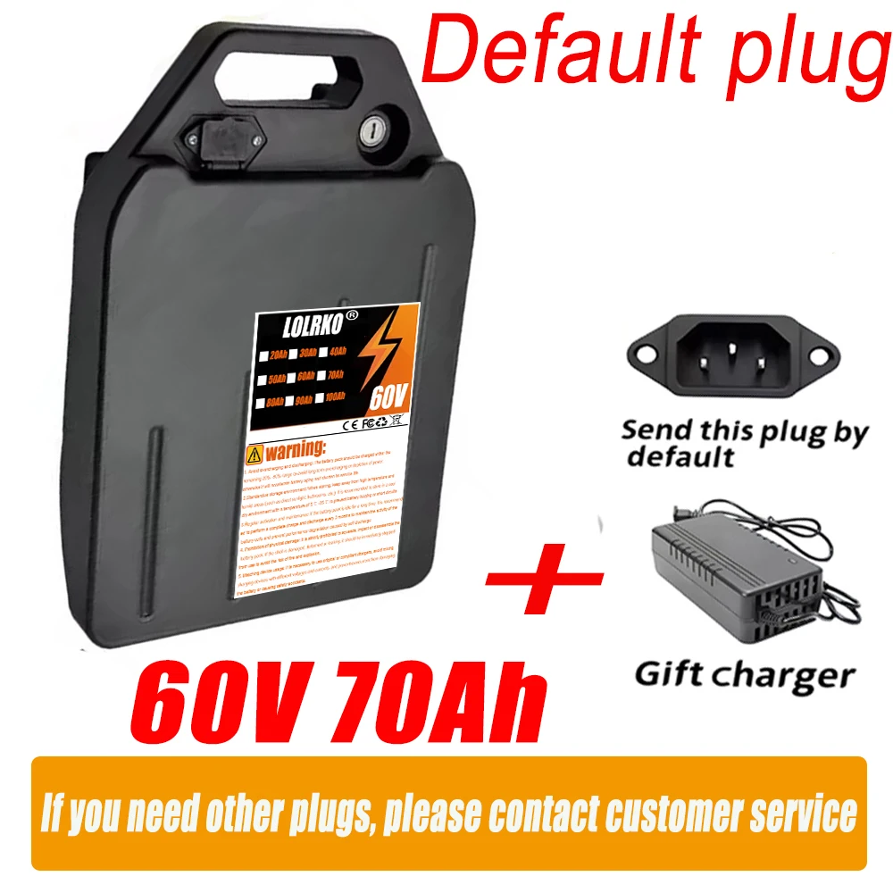 For Harley Citycoco 60V100Ah Electric Motorcycle Waterproof 18650 Lithium Battery Suitable For CityCoco Electric Scooter Battery image 3