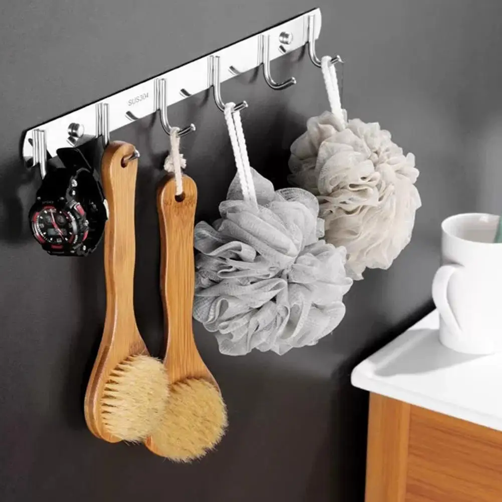 Wall-mounted Hat Rack Wall Mount Coat Rack Towel Hanger Hooks for Bathroom Kitchen Storage Corrosion-resistant Easy Installation