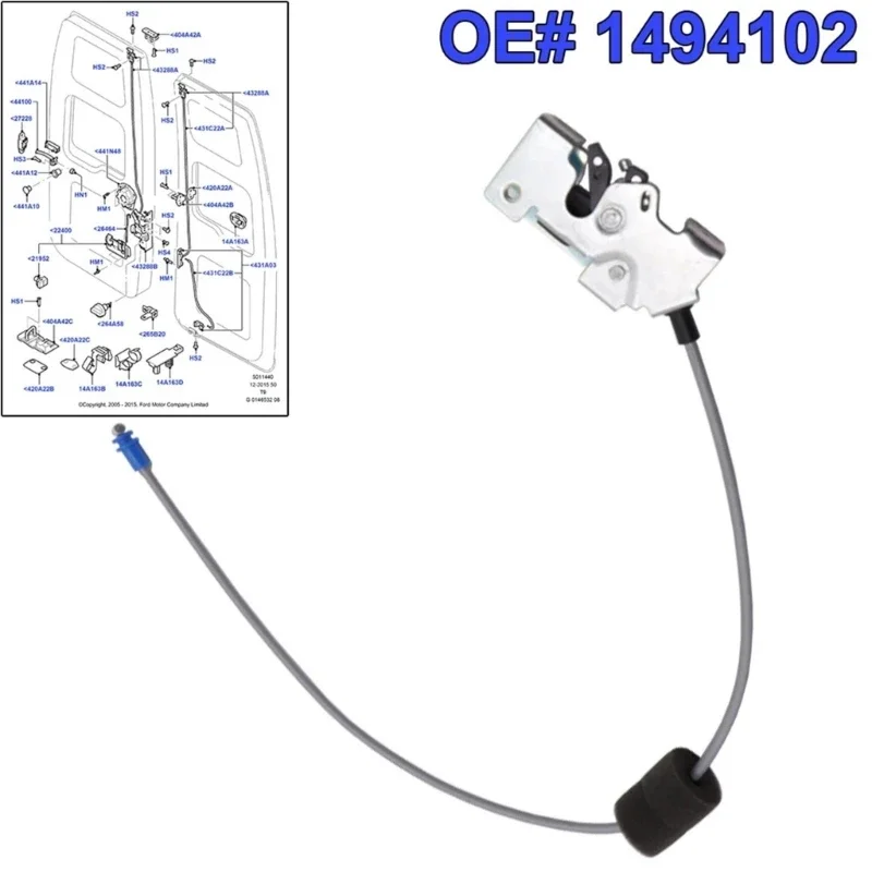 Metalowe tylne lewe drzwi dolna klapa tylna uchwyt samochodowy zatrzaski bezpieczne dla MK6 MK7 1494102 YC15V431A03AM odporne na