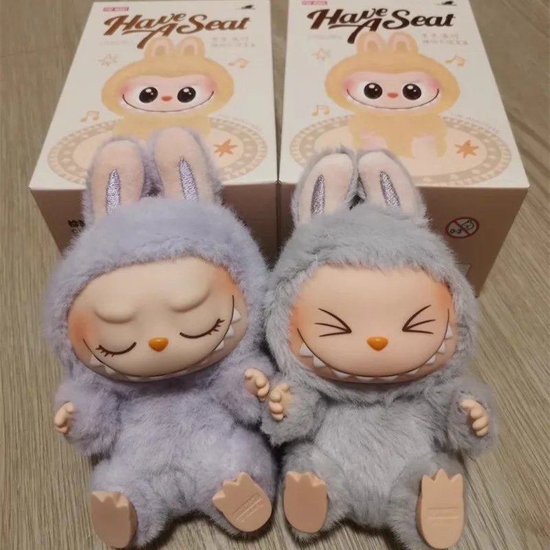 

Original Labubu Blind Box Series Heartbeat Macaron Vinyl Face Have A SEAT Series Cute Model Collection Pendant Toy Birthday Gift