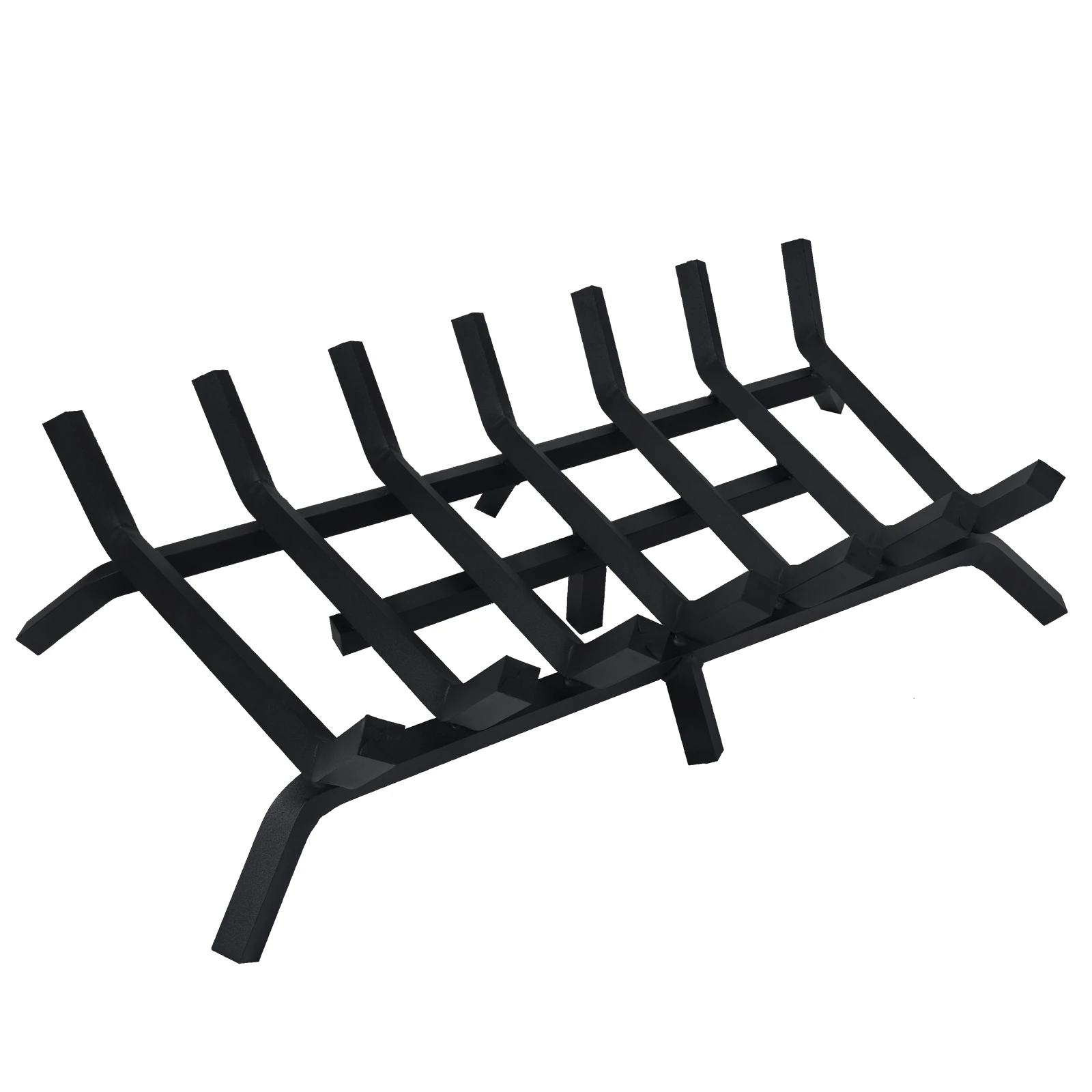 Fireplace Log Grate Firewood Chassis for Indoor Fireplace and Outdoor In-ground Firepit Center Stand 7 Support Legs 40 Pounds