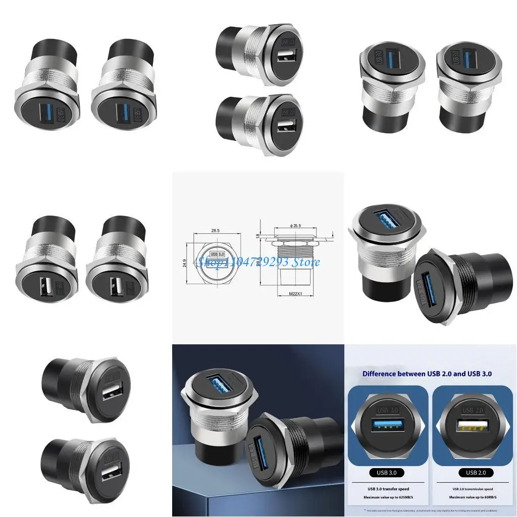 

Y2GD Industrial USB Circular Module Adapter USB3.0 USB2.0 Data Transmission Docking Charging Networking Wire Connector