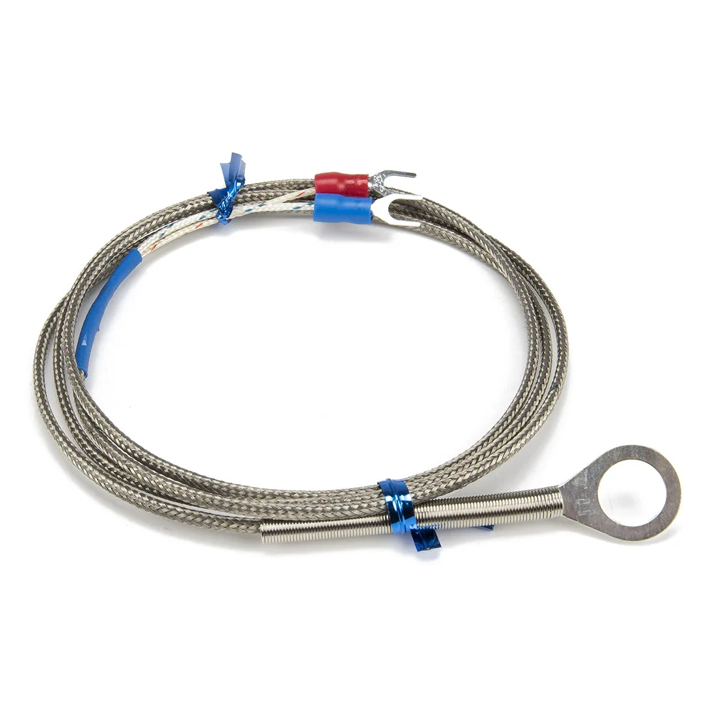 FTARR01 K type 1m metal screening cable 10mm diameter hole ring head thermocouple temperature sensor