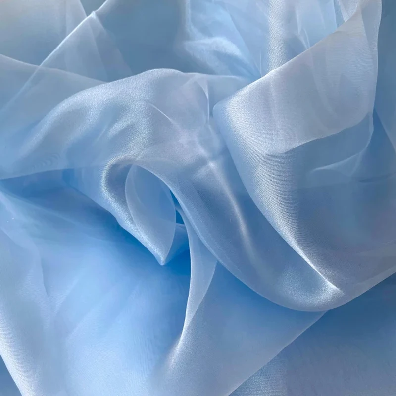 Sheer Crystal Organza Fabric Light weight for Dress, Blouses,Tutu Dress, Bridal Apparel,Wedding Gowns, Event Decorations