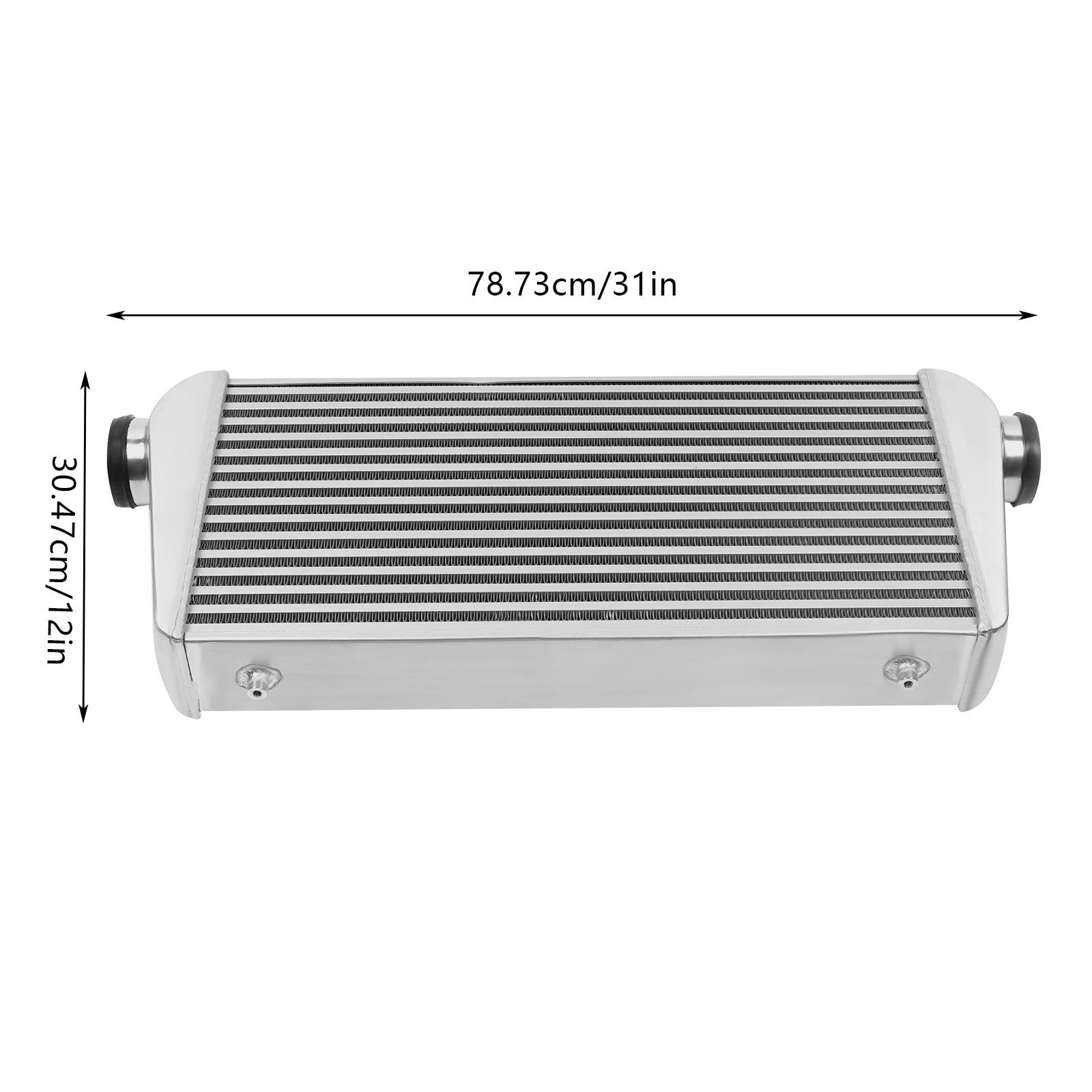 4" 1000HP 31x12x4 pulgadas de aluminio I/O FMIC de montaje frontal Intercooler Core