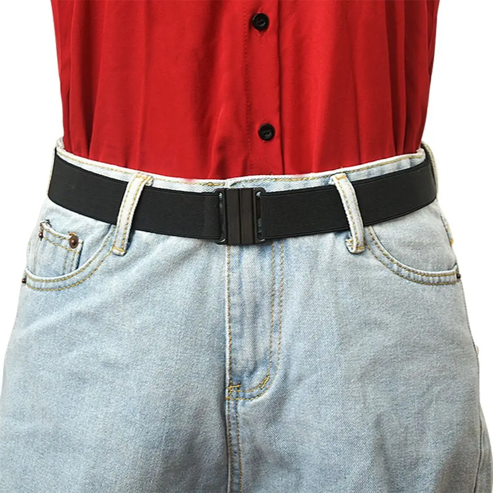 조정 가능한 레트로 캔버스 벨트, 빈티지 신축성 허리 밴드, 유니섹스 신축성 허리 벨트