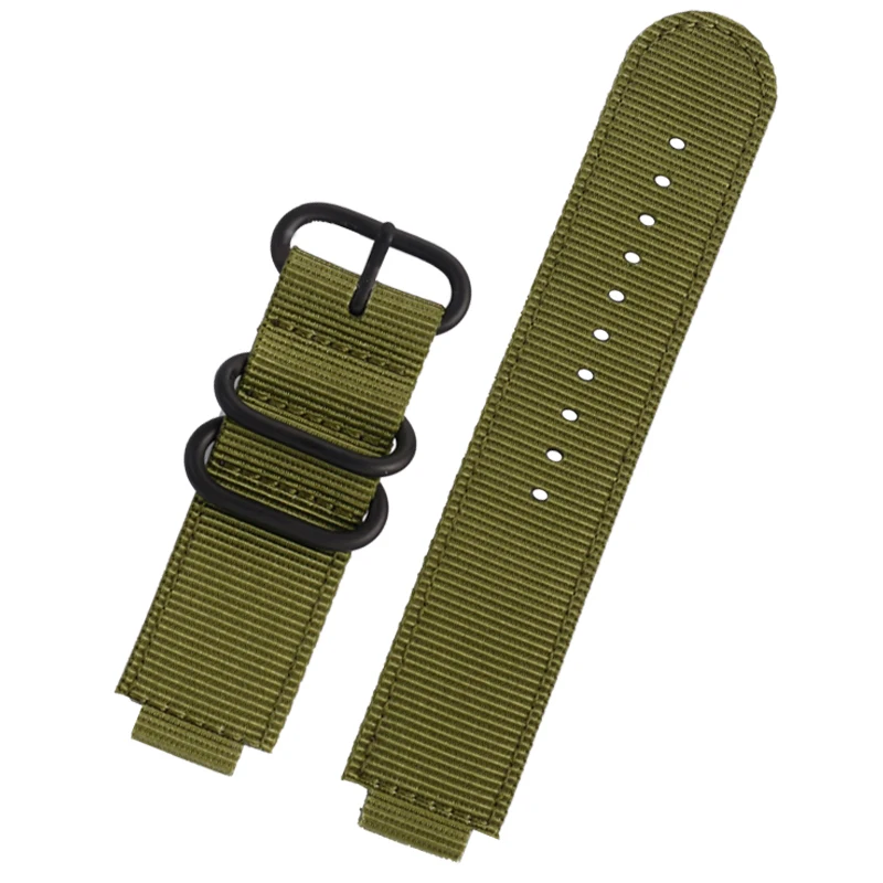 16mm Nylon Watch Modified Watchband For Casio GA900 GA110 DW5600 5610 GWB5600 GA2100 Strap Black Gold Outdoor Sports Bracelet