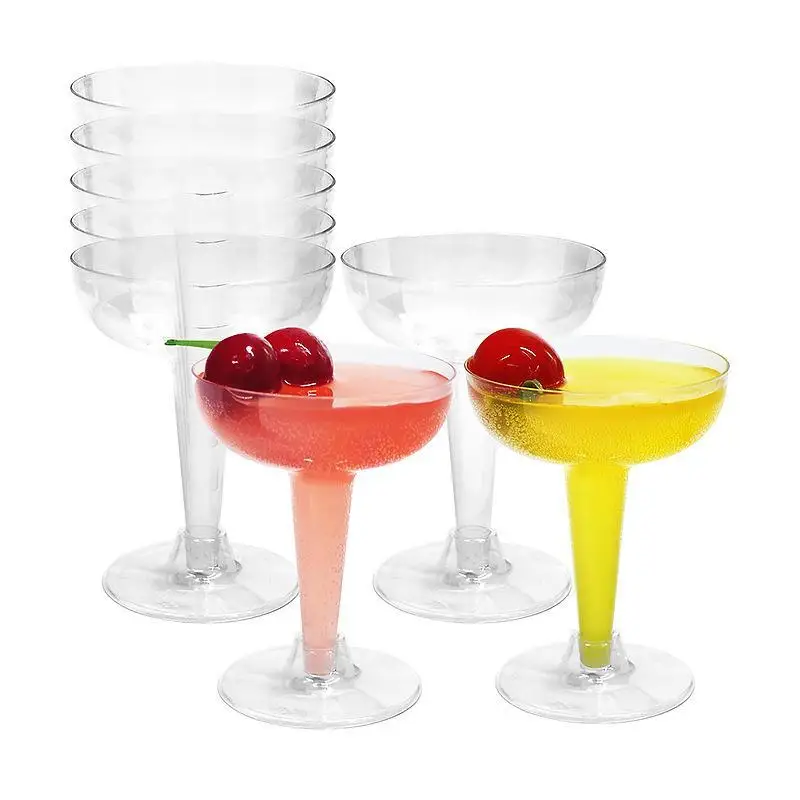 Clear Disposable Plastic Champagne Flutes 10Pcs Reusable BPA-Free Cups for Outdoor Picnic Bachelorette Parties
