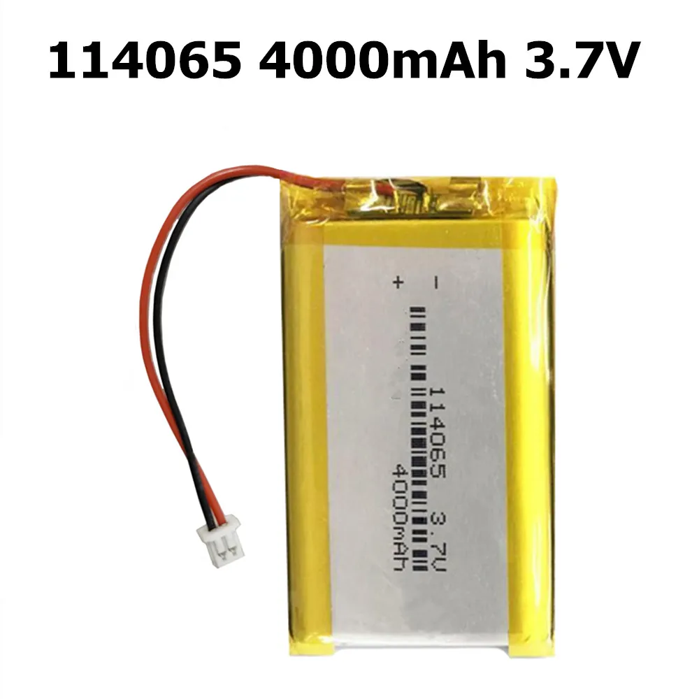 1-10Pcs 124065 Battery 4000mAh 3.7V Polymer Lithium Batteries Ph-2mm Li-po for Camera Car Logger Digital Products Photography