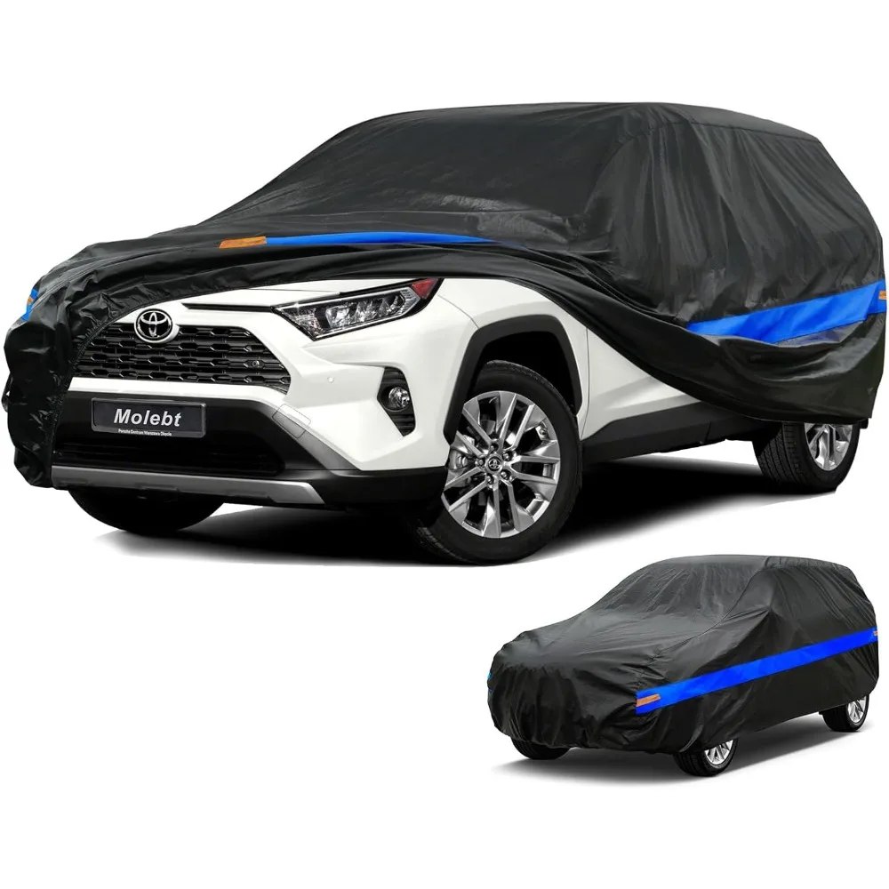 

All-Weather Waterproof SUV Car Cover, Universal Fit for Various Models Including Hyundai Santa Fe, Tucson, Jeep Cherokee, Toyota