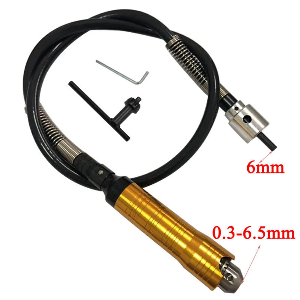 Engraver Flexible Shaft 0.24 Inch/6mm Flex Shaft Electric Drill Handle Chuck Separate Mini Grinder Accessories Hand Tool