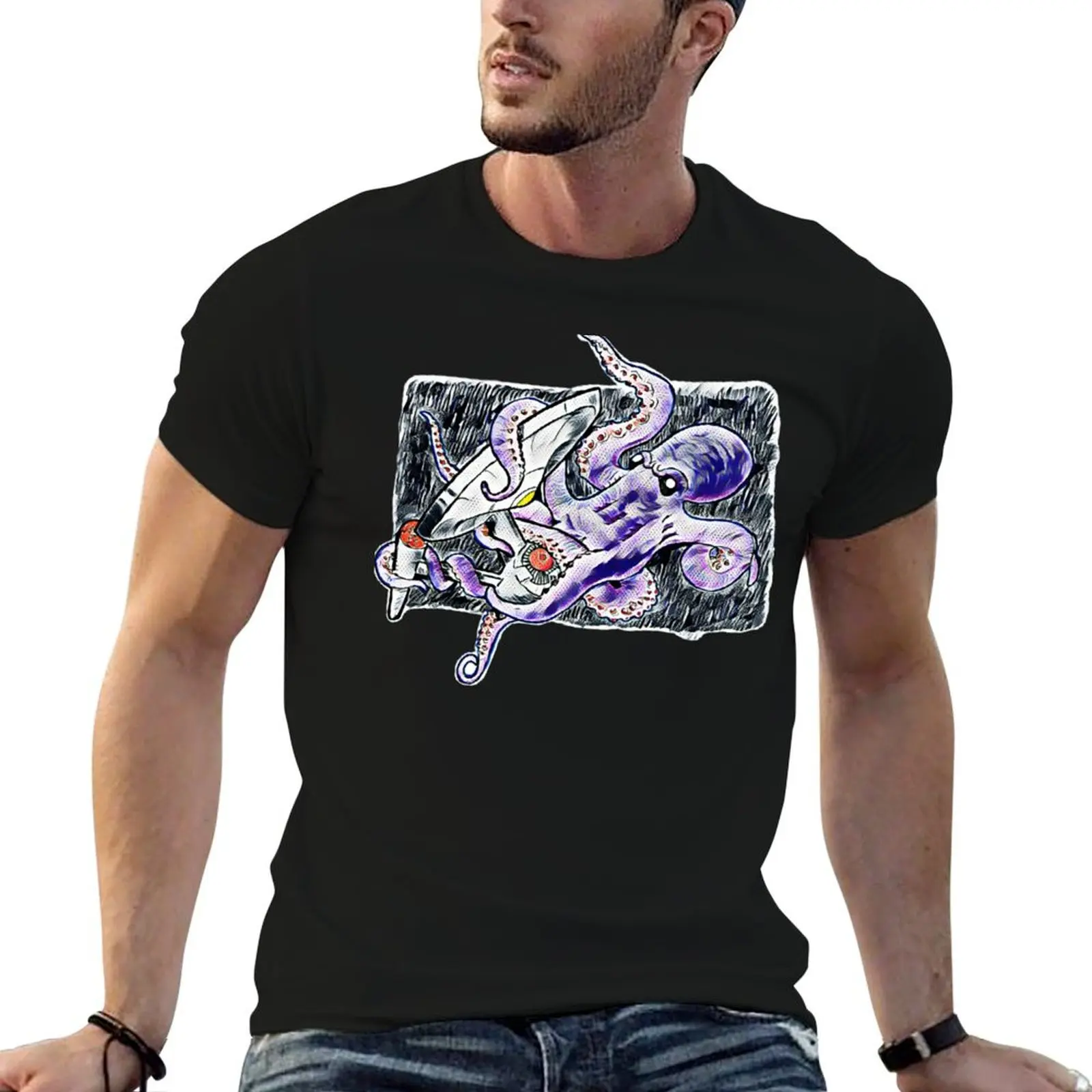 Space Kraken (2nd Edition) T-Shirt cotton graphic tees cheap stuff blacks sweat shirts, men