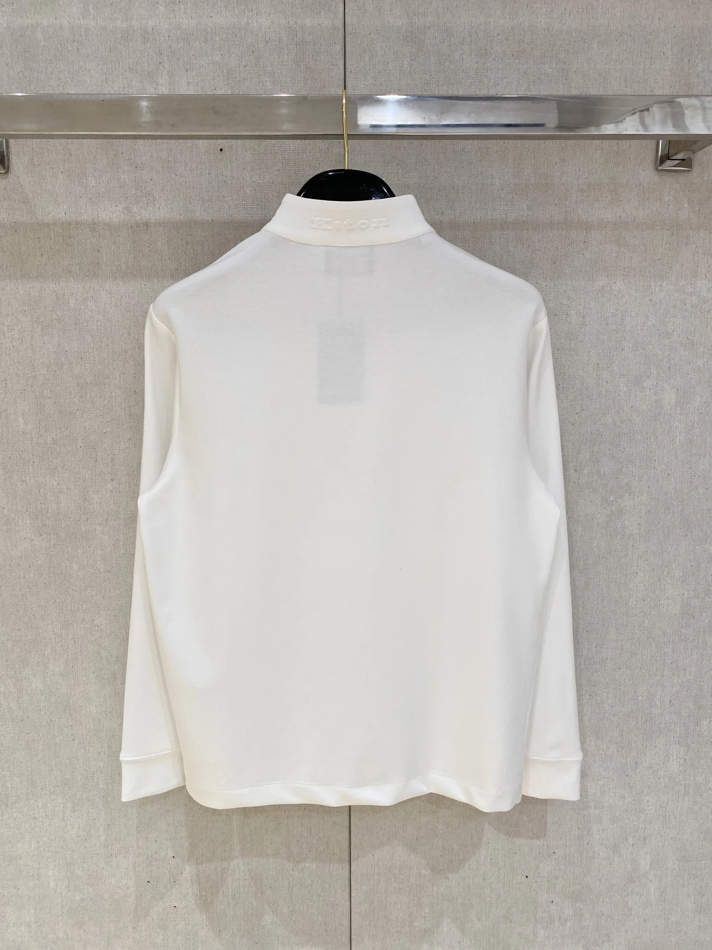 Kiton cashmere-blend Italian half-zip jumper