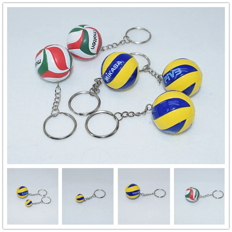 MIKASA Mini Volleyball Keychain 3.8CM Ball Keychain Pendant PVC Pendant Competition Prizes Business Gifts