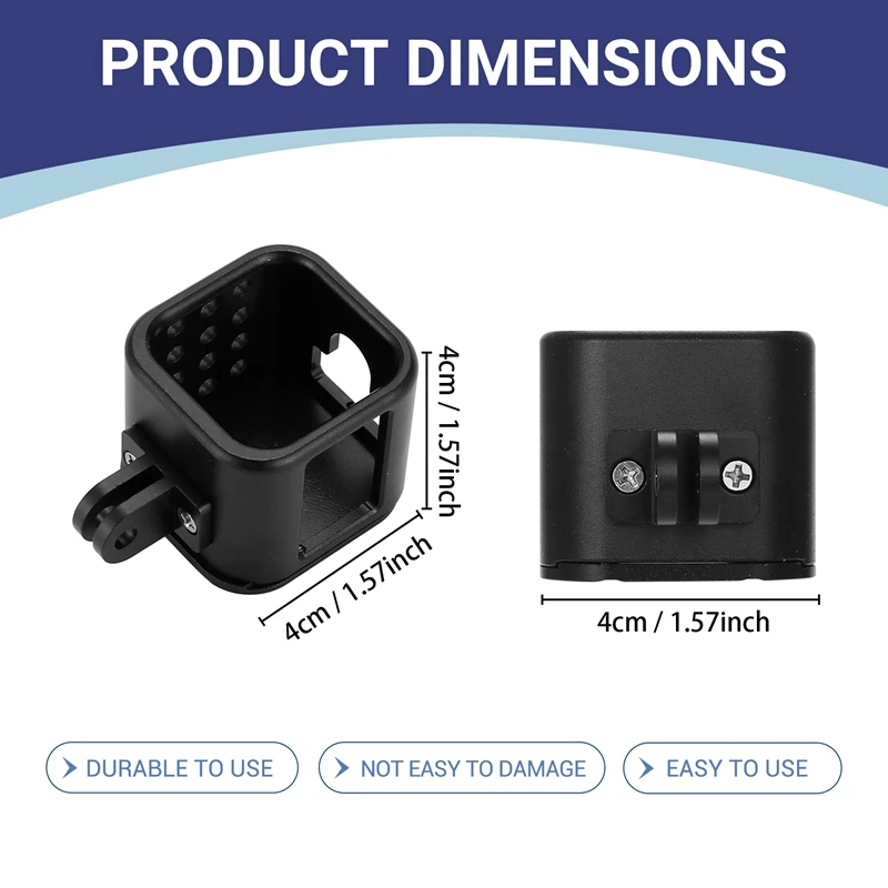 Aluminium Alloy Protective Housing Case Cover Frame For Gopro Hero 4/5 Session Go Pro Sport Action Camera Accessories Black