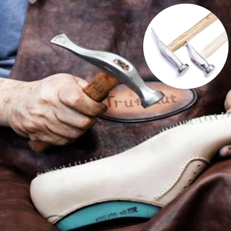 Shoe making Hammer, Upper‑Surface & Sole Hammer, Special‑Purpose DIY Shoe making Tool, Shoe Repair Mallet, Woodworking Hammer