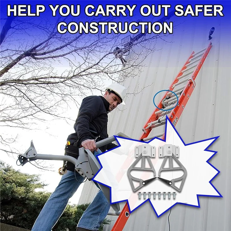 2 Piece Extension Ladder Locks As Shown Extension Ladder Accessories Compatible With For Werner,Suitable For 28-11 Rung Lock Kit