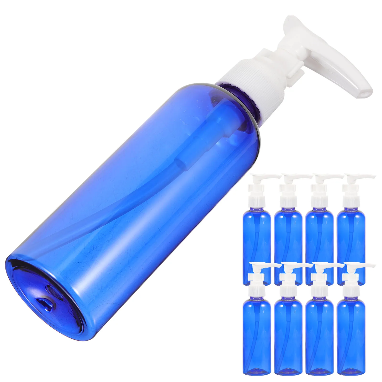 

10Pcs Pump Emulsion Bottle 100Ml Plastic Empty Liquid Bottle Dispenser for Travel Shampoo Lotion Cream Body Soap Hairspray