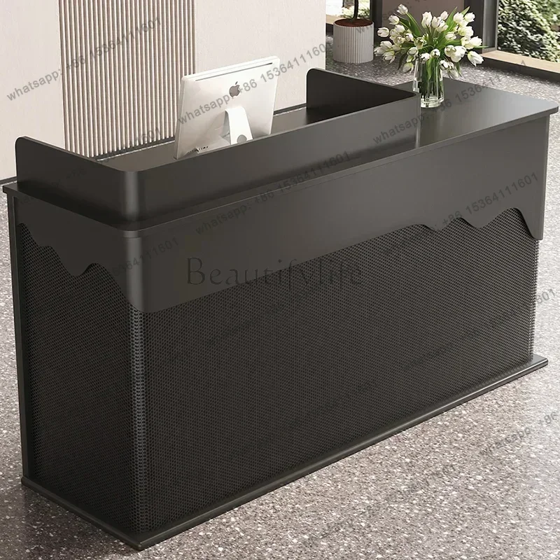 LSItalian Style Clothing Store Reception Desks Beauty Salon Simplicity Reception Desks Originality Office Furniture Receptie HBR