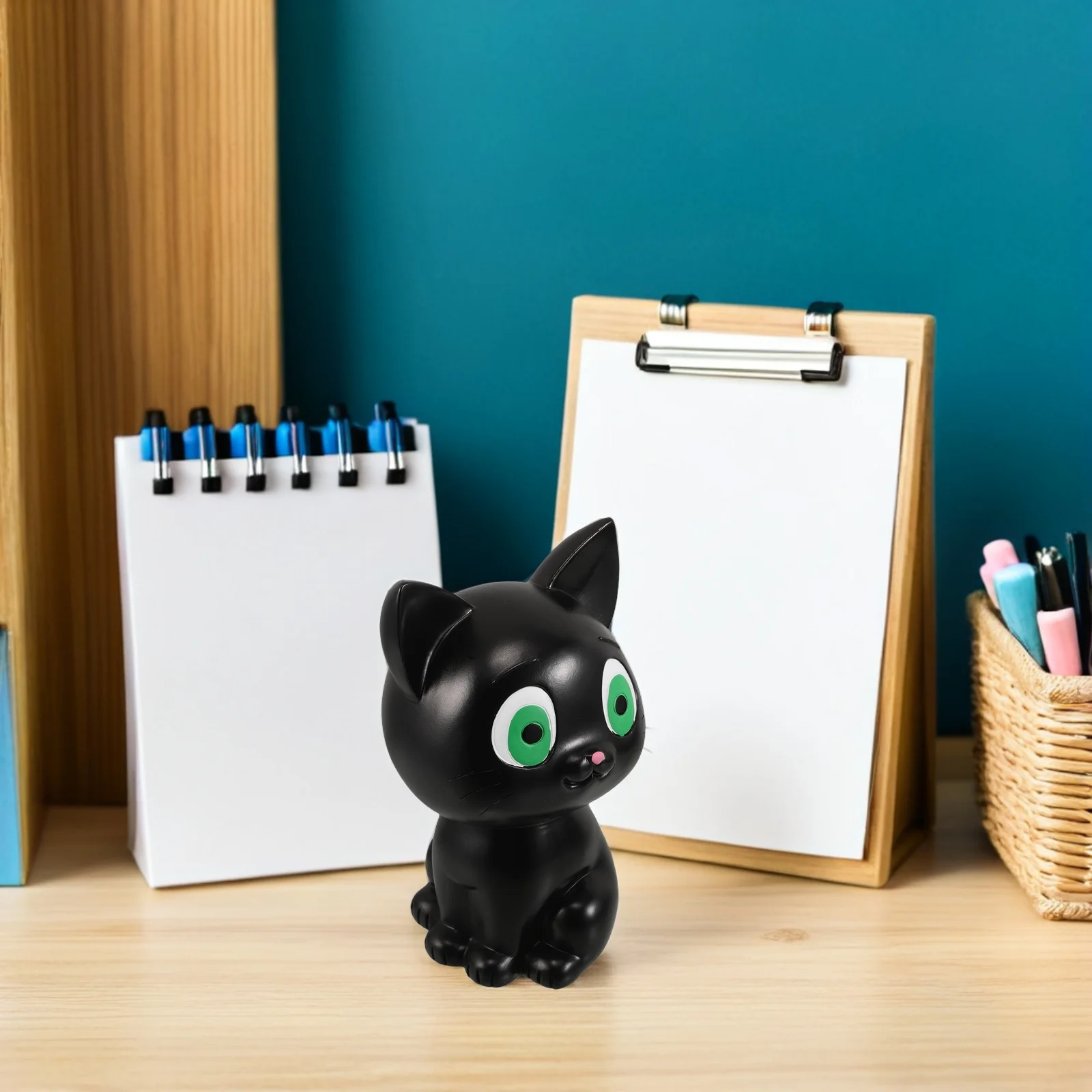 Kitten Money Pot Unbreakable Cat Money Box Black Safe Coin Bank Kids Birthday Present Desktop Decor Saving Pot
