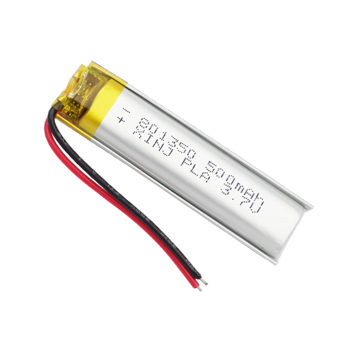 交換用充電式バッテリー801350,LEDプレーヤー,Bluetooth,スピーカー,カメラ,3.7v,500mah,2個