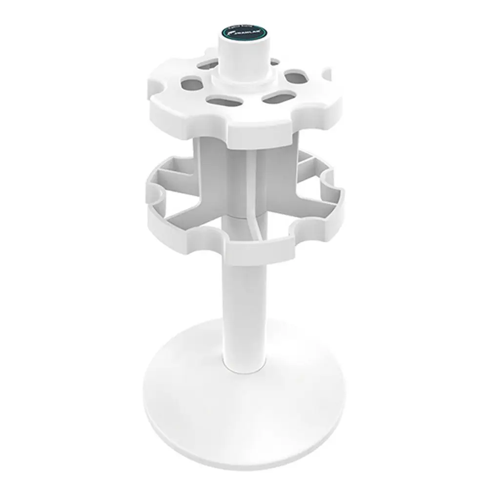 3/6/9 Position Laboratory Pipette Rack 360 Degree Rotation Anti-slip Trapezoid Pipette Stander White Save Space