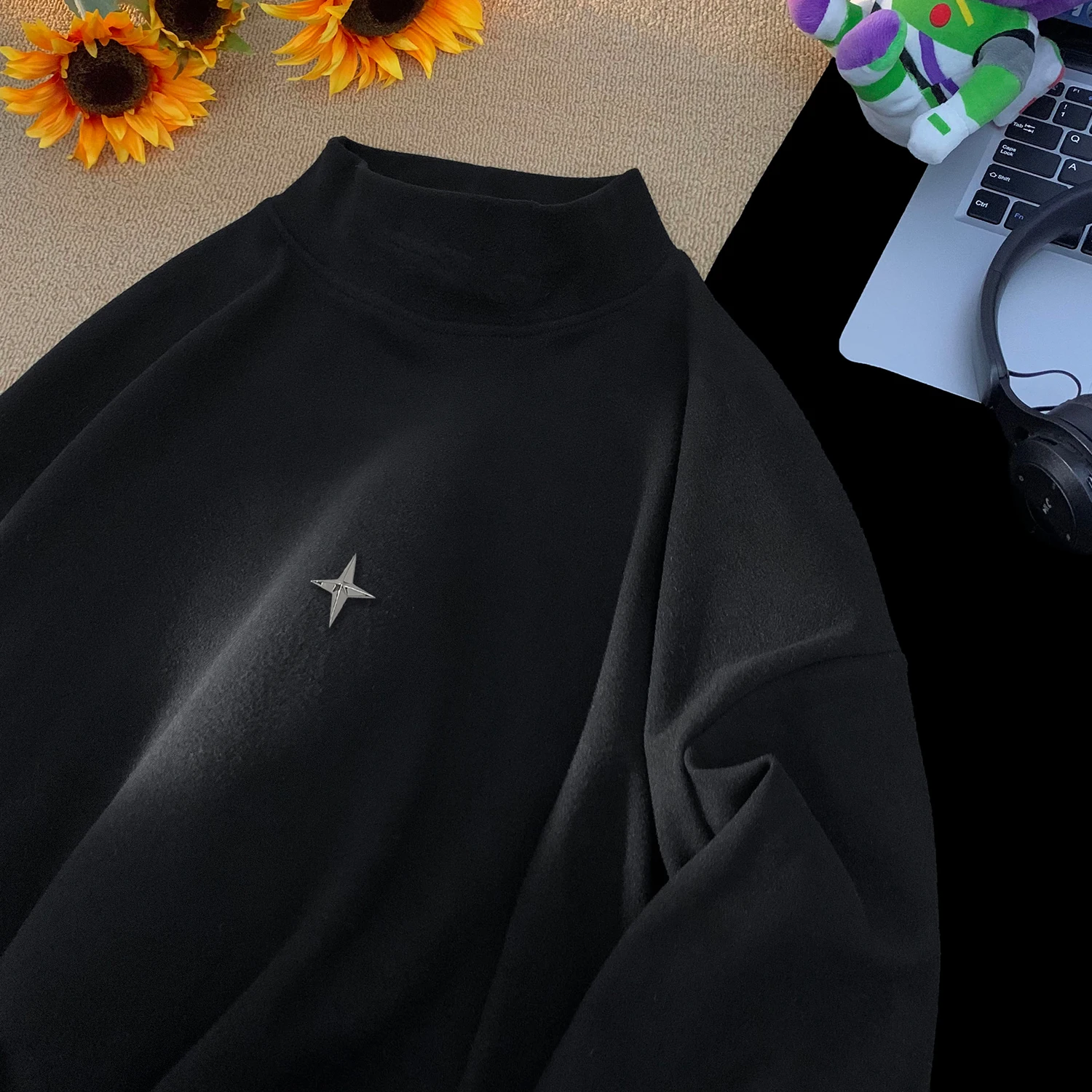 

Мужская двусторонняя флисовая толстовка с капюшоном, осенне-зимняя, утепленная, теплая, базовая, для подростков, больших размеров, однотонная, верхняя одежда