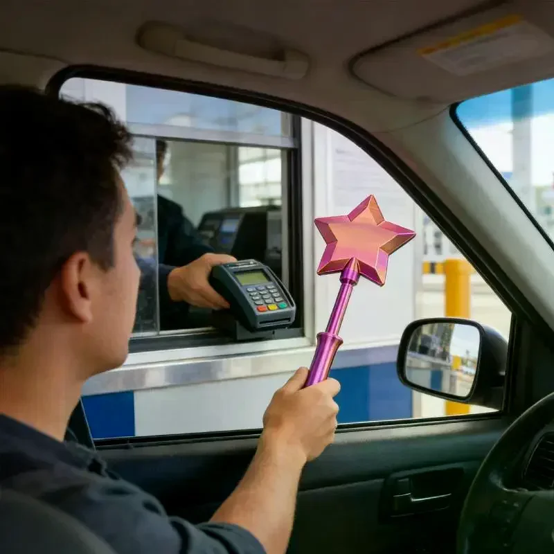 Fashion Creative 3D Printed Wand Tap To Pay Portable Cute Star Magic Wand Holder Funny Lightweight Credit Card Holder Daily Use