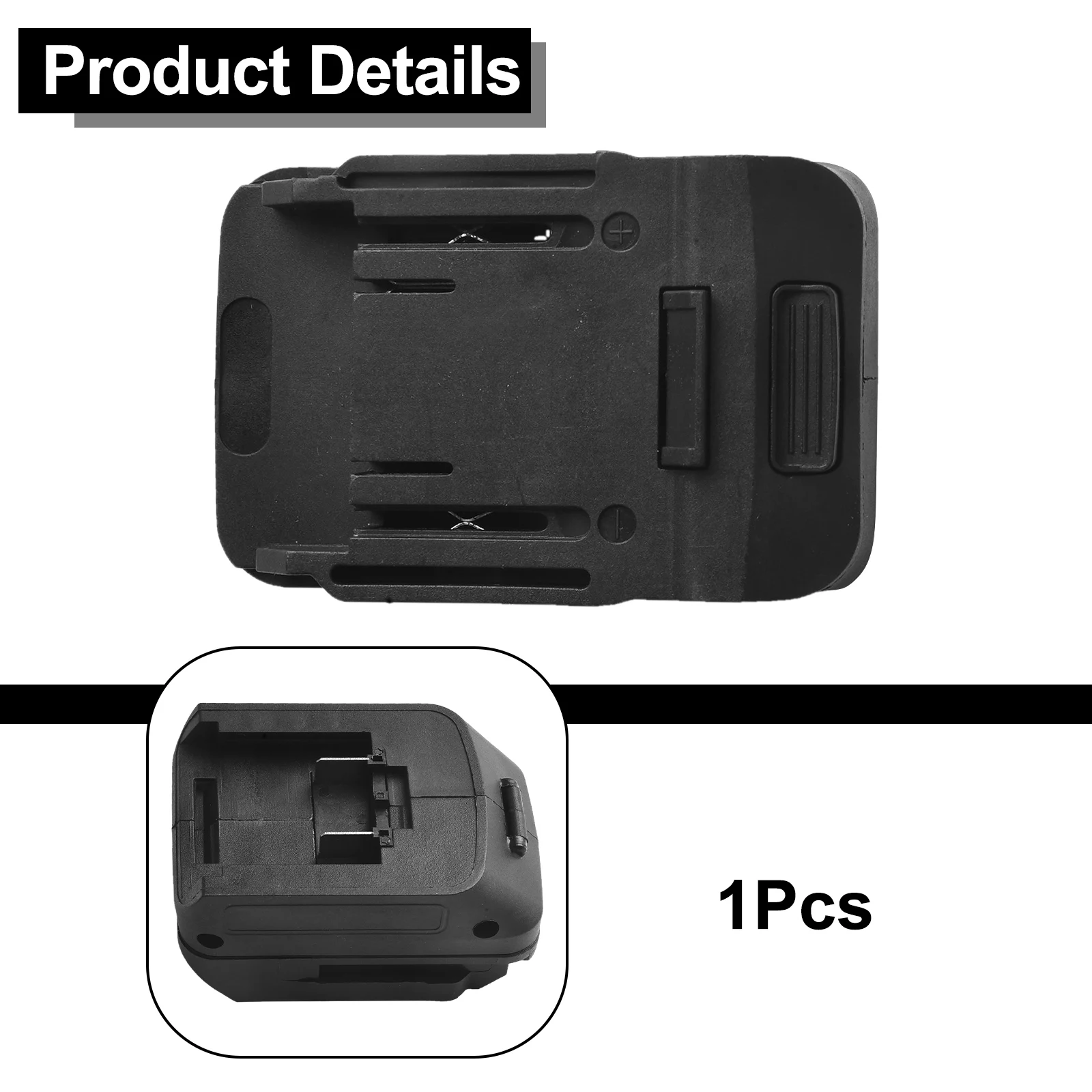 1PCS Battery Converter For QIMO/For Hulk Battery To For Mta Body Converter Battery Charger Black Battery Adaptor Power Tool Part