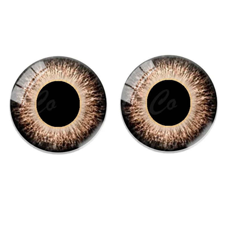 12 stuks 8-25 mm pop glazen oog speelgoed poppen dierenogen ronde glazen cabochon DIY maken accessoires