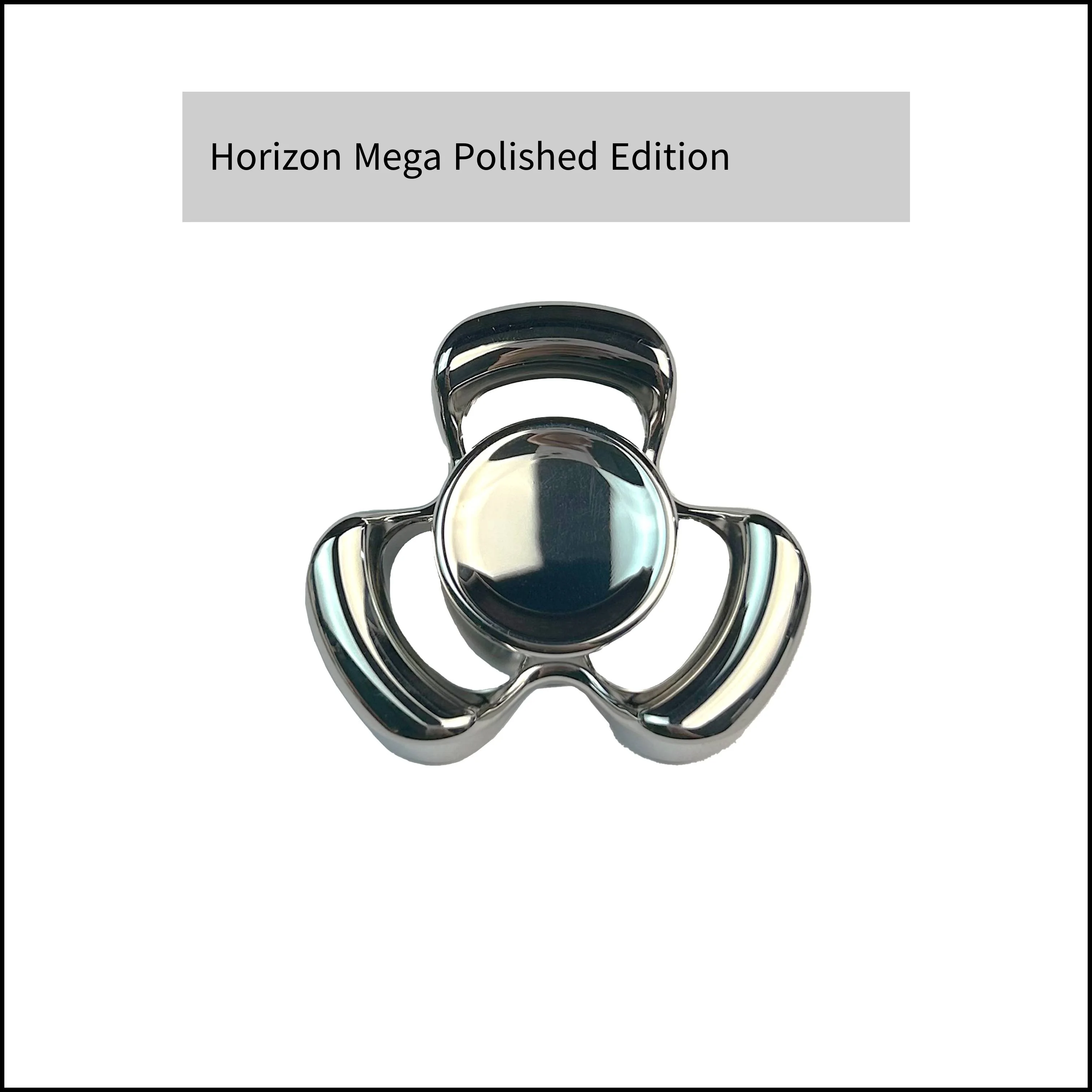 Dreiblättriger Horizon Mega Speed Hand Feel Type Fidget Spinner aus Edelstahl 304, Spielzeug zum Stressabbau