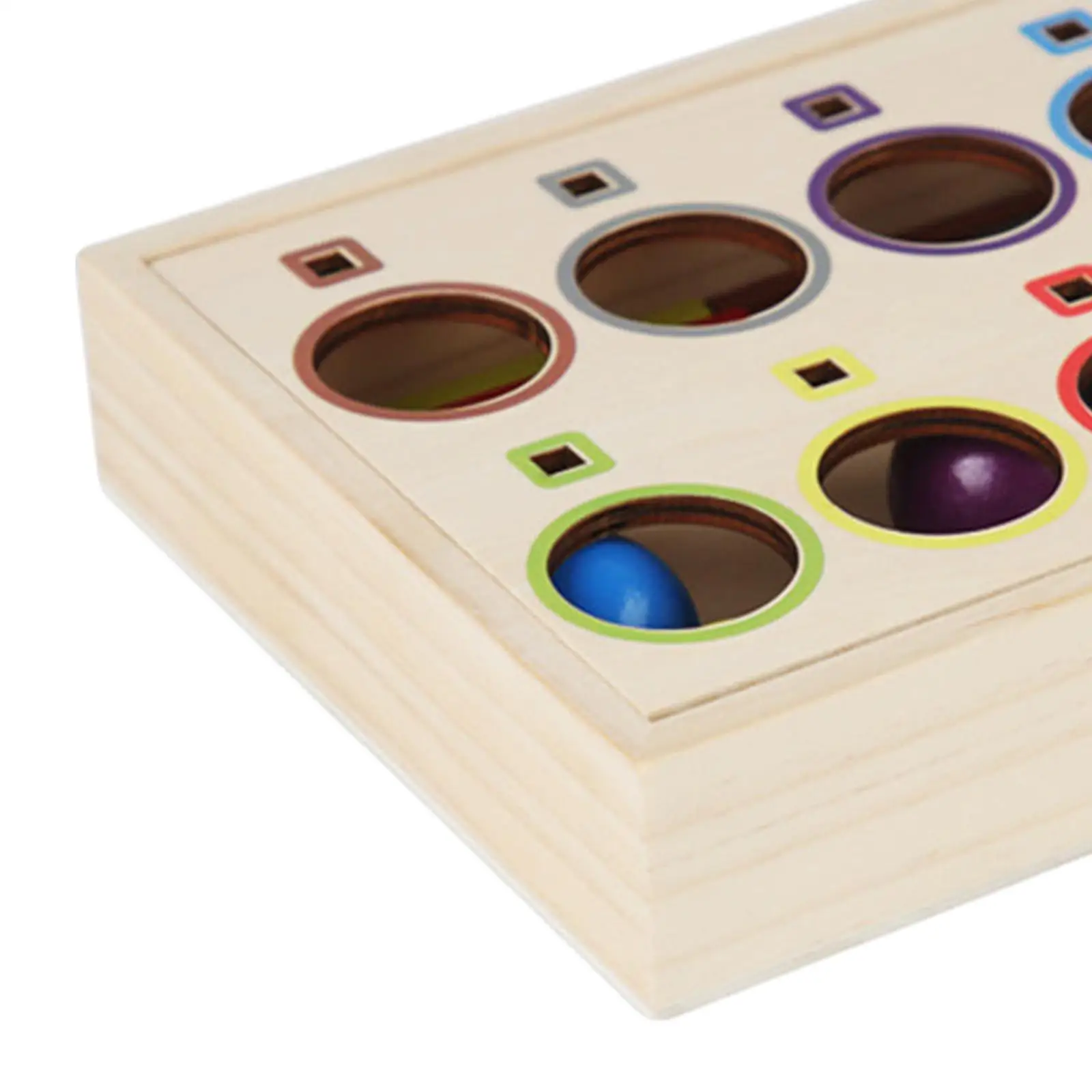 Caja de juegos de clasificación Montessori, juguete sensorial de madera para el desarrollo de niños, habilidades motoras finas, regalos de vacaciones