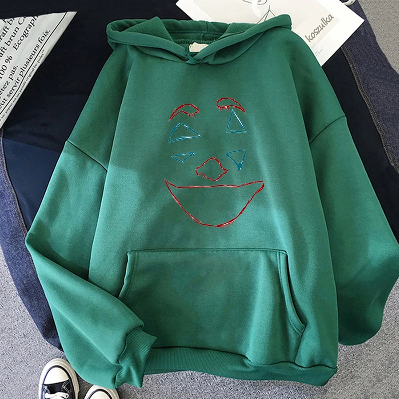 Joker Folie A Deux Printing Hoodie para homens e mulheres, roupas estéticas Harajuku, pulôver de lã, moletom unissex, moda, 2024