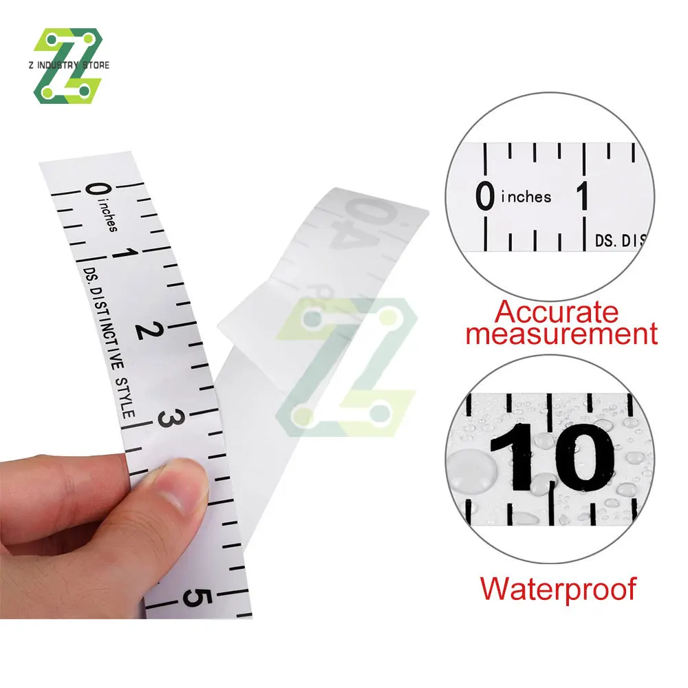 1/2M Self-Adhesive Measuring Tape Stainless Steel 14mm Width Metal Tape Measure for Miter Track Router Table Saw Durable Ruler