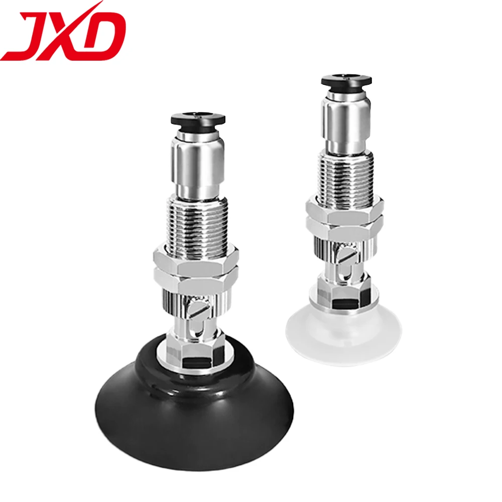 JXD PISCO VPC-2/3/4/6/8/10/15/20/30/40/50RN/BN-4J/6J Black NBR Industry Vacuum Suction Cup With Connecting Rod
