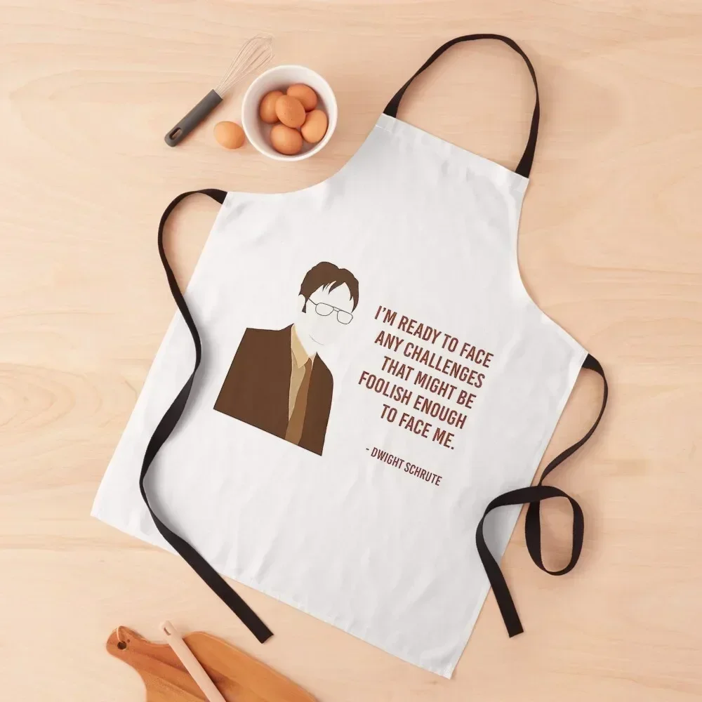 

Dwight The Office Funny Quote Schrute Farms Apron women's work For Woman restaurant accessories For Men Apron