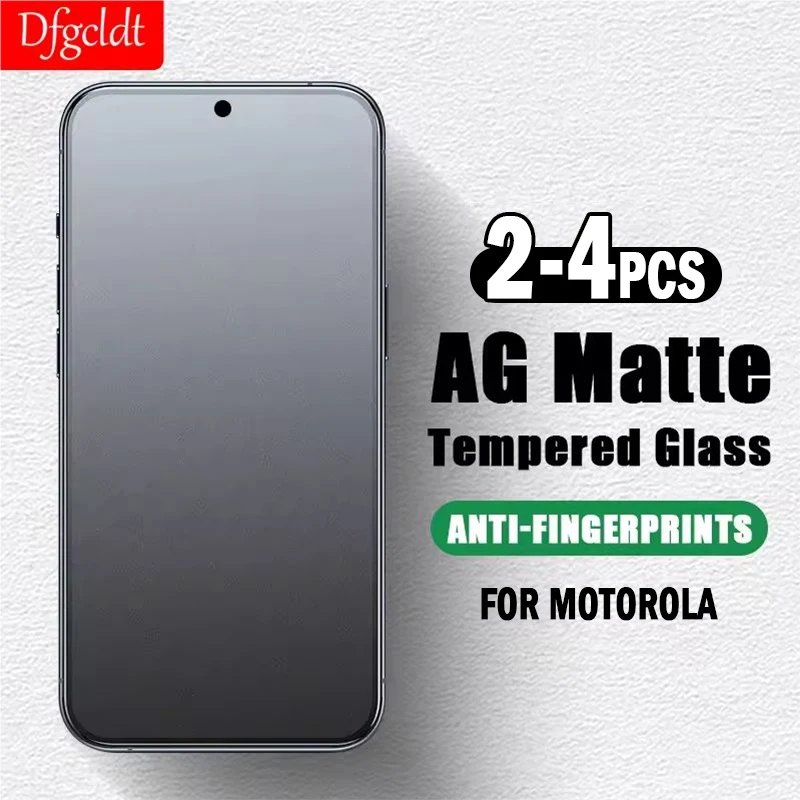 

2-4Pcs Anti-Fingerprint Frosted Protective Glass For Motorola Moto G05 G15 G35 G45 G55 G75 G Power (2025)(2024) Screen Protector