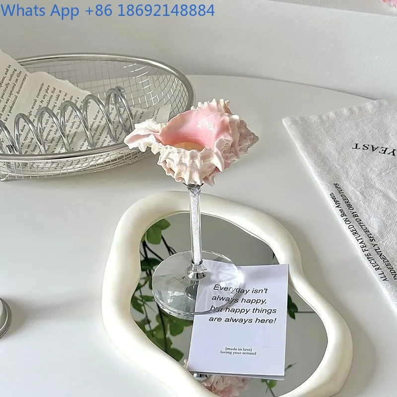 

Light Luxury Personalized Natural Conch Shell Goblet Handmade Creative Champagne Red Wine Cup Gift Ornament