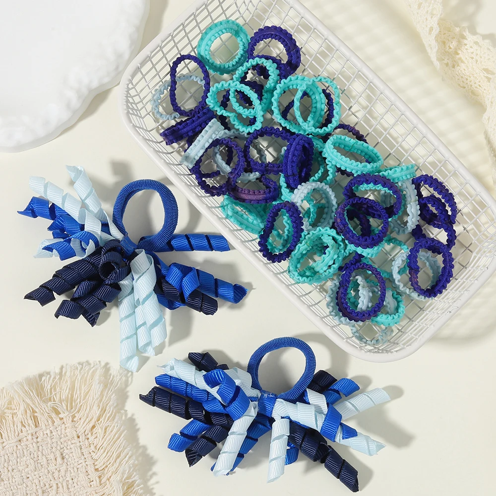 52/57-teiliges Mädchen-Haarschmuck-Set, für Kinder, Babys und Mädchen, Haarspangen, Stirnbänder und Stirnband-Dekorationen – Detail 12