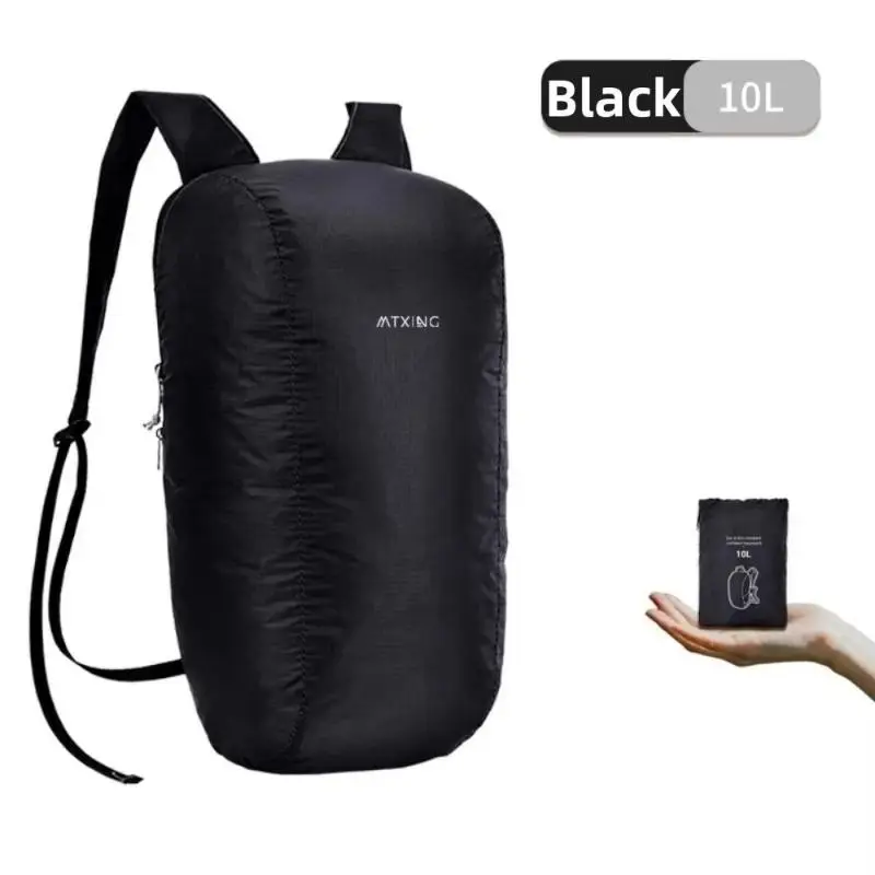 High Quality 10L Packable Backpack Lightweight Foldable Outdoor Bag For Men Women