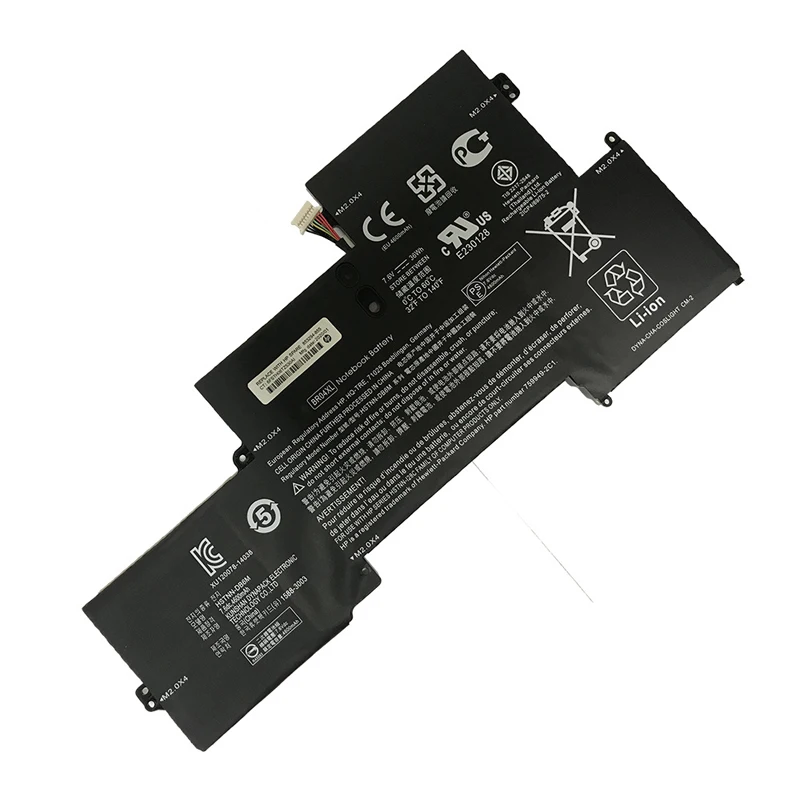 BR04XL BO04XL Laptop Battery for HP EliteBook Folio 1020 G1 1030 G1 M0D62PA 760505-005 HSTNN-DB6M HSTNN-I26C 7.6V 36Wh/4600mAh