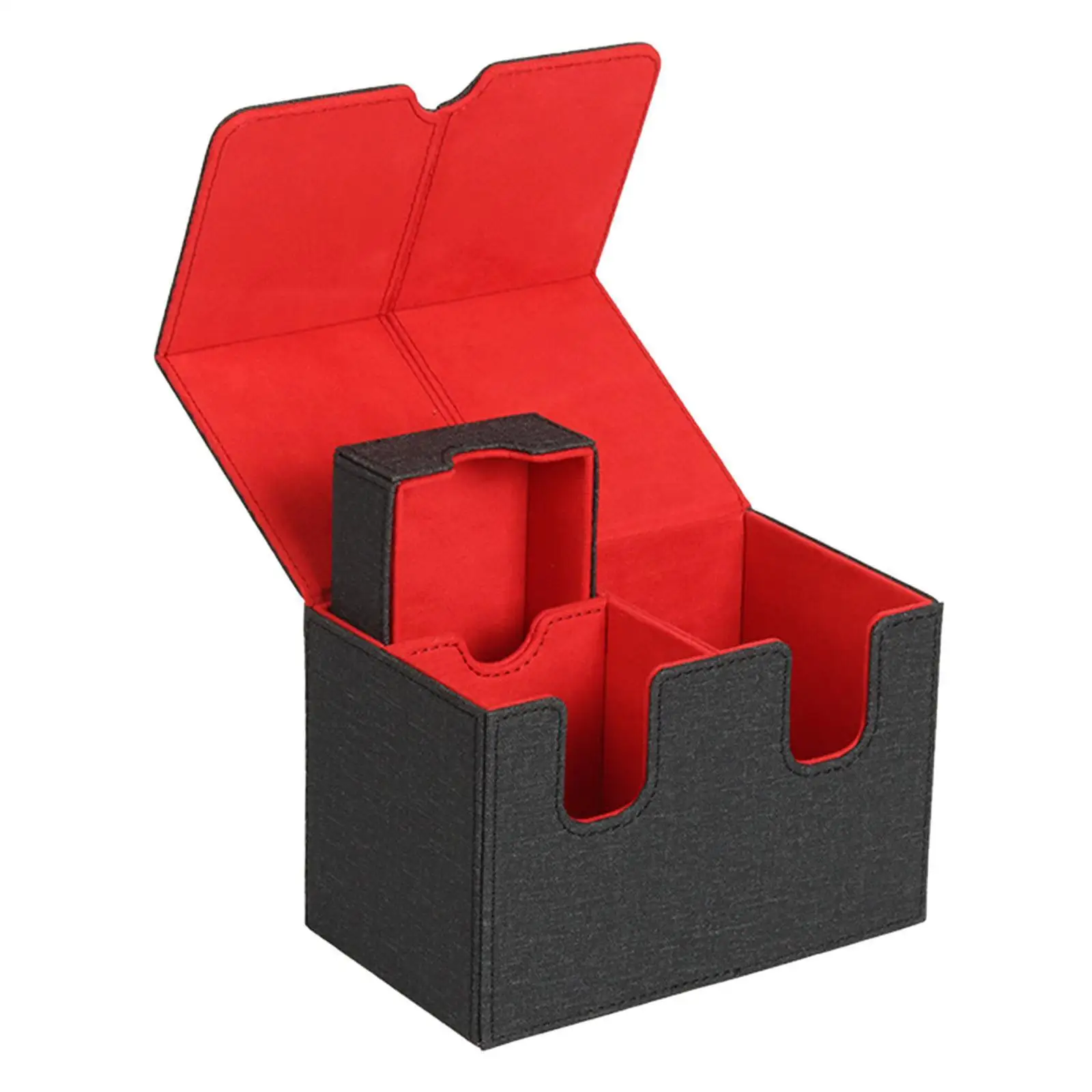 

160 коробка для хранения с отделением для карт, контейнер для коллекционных карт для MTG TCG, черный, серый