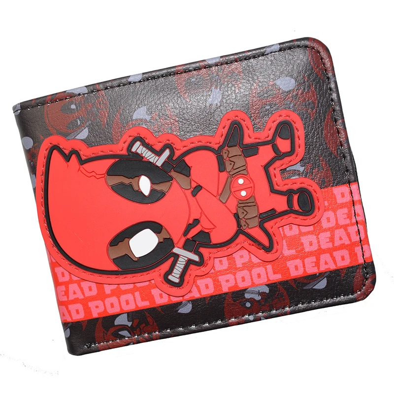 Marvel Comics Deadpool Spiderman Ironman Wallet Cool Design Short Purse for Young Wholesale