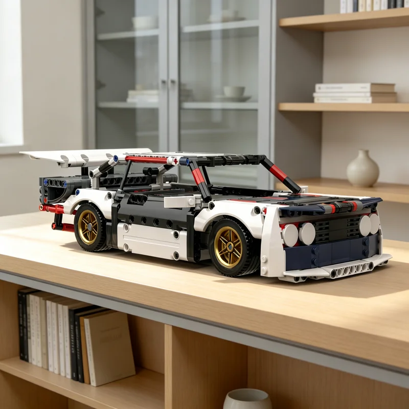 599pcs MOC Technical Race Car Rc Model Building Blocks Collection Creative Display DIY Education Craft Idea Birthday 3D Assemble