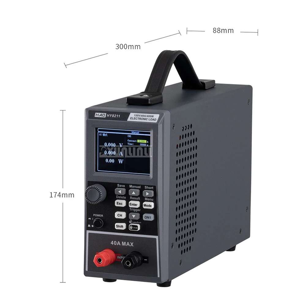 Batterie Lithium-Plomb Programmable 110V/220V 400W, Test de Charge Électronique DC, Capacité de Charge/Décharge Polaroid