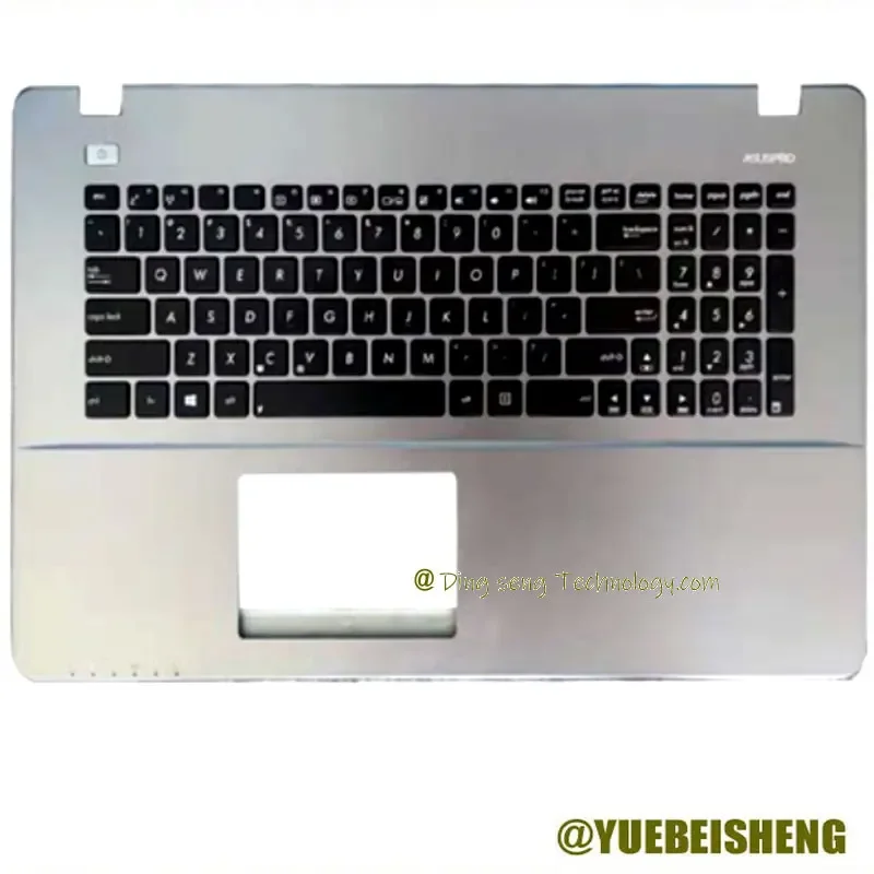 

YUEBEISHENG New/org for ASUS X750 X750JB X750JN X750VB palmrest US keyboard upper cover Silver