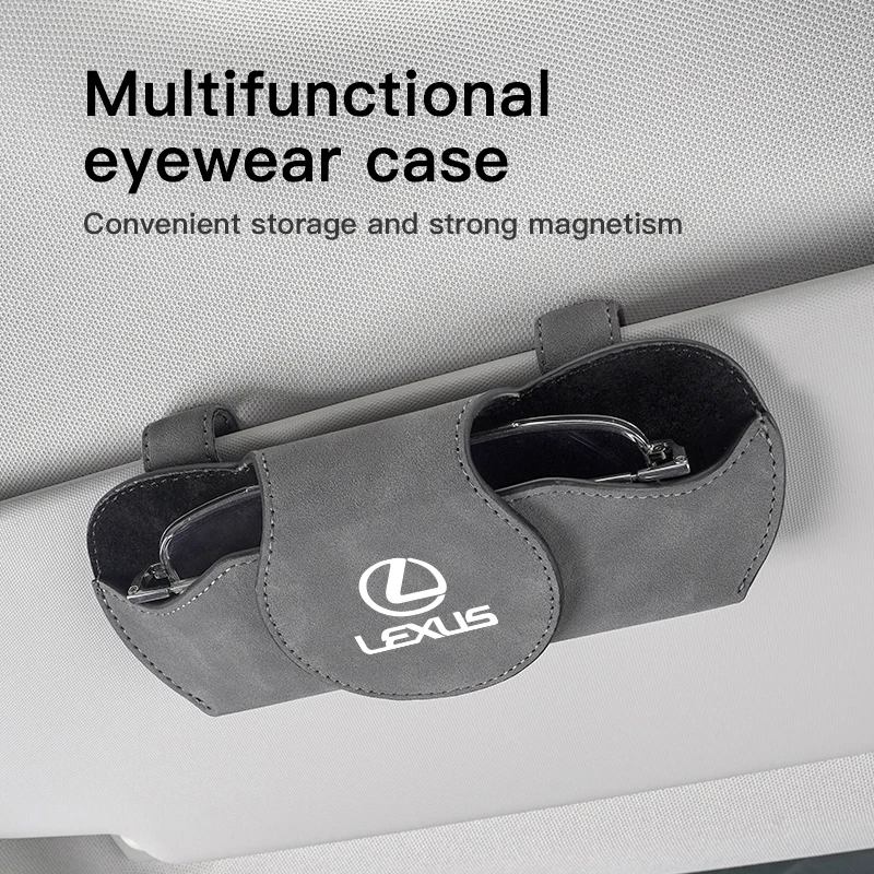 Car Sun Visor Glasses Storage Box Sunglasses Holder Organizer For Lexus RX330 IS250 Ct200h ES300h RX350 IS300h NX300h RX400h UX