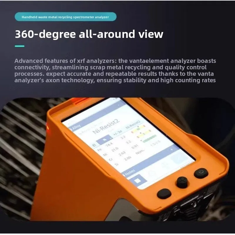 Stainless Steel Grades Metal Elements Portable Handheld Spectral Alloy Analyzer