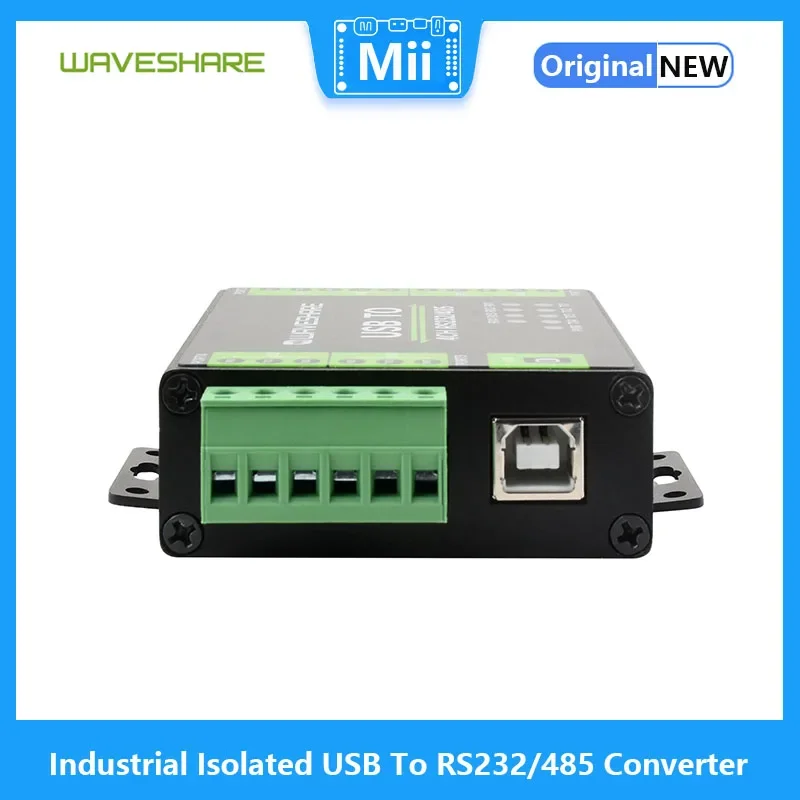 Convertitore da USB a RS232/485 isolato industriale Waveshare 4CH, chip FT4232HL originale supporta USB a RS232 a 2 canali + RS232/485 a 2 canali