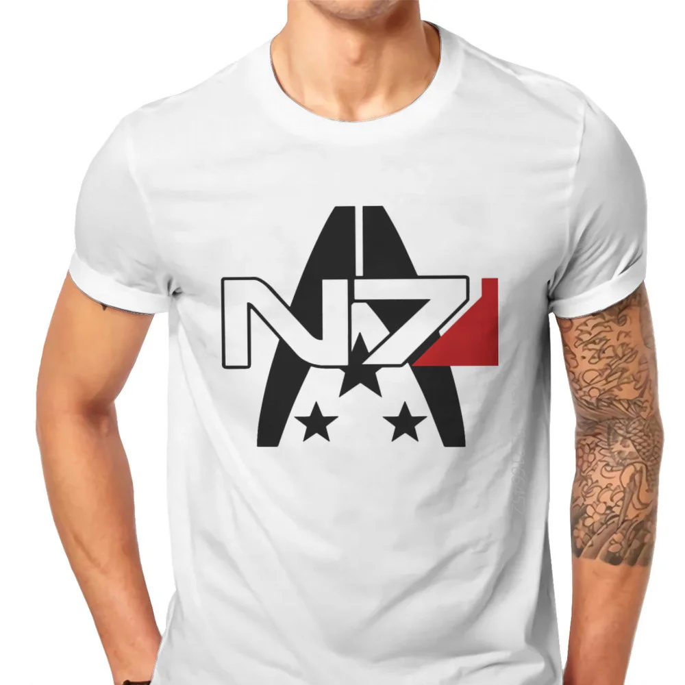 N7 Alliance TShirt Mass Effect Commander Shepard Asari Game Comfortable Novelty Gift Clothes T Shirt Short Sleeve